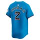 Men's Miami Marlins Jazz Chisholm Jr. Nike Blue Alternate Limited Player Jersey