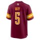 Men's Washington Commanders Tress Way Nike  Burgundy  Game Jersey