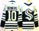 Men's Seattle Kraken #10 Matty Beniers Blue 2022 Reverse Retro NHL Jersey