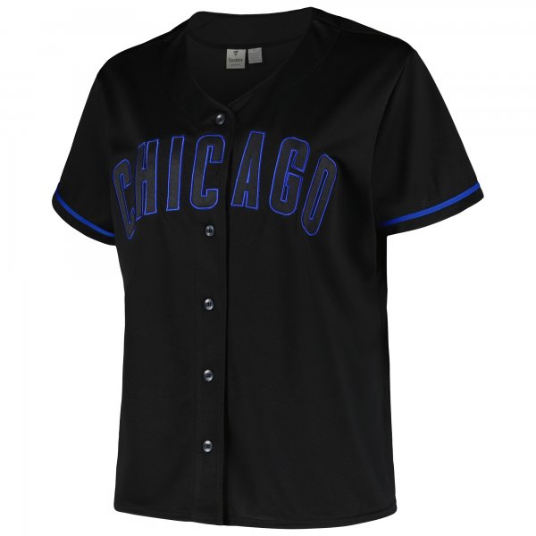 Women's Chicago Cubs Profile Black Plus Size Pop Fashion Jersey