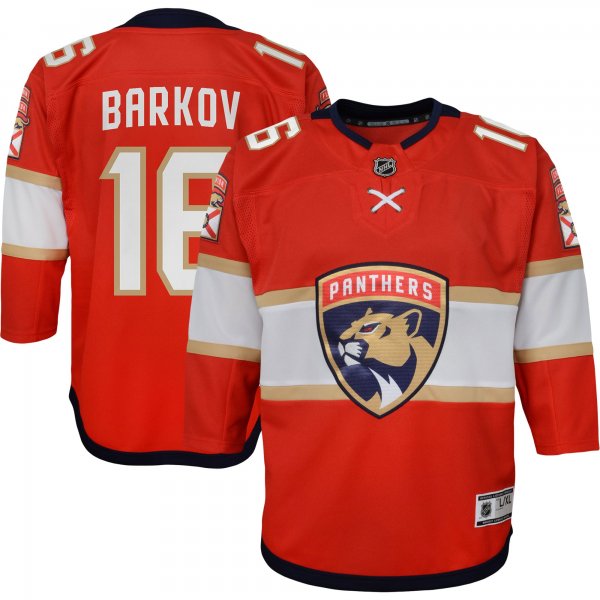 Youth Florida Panthers Aleksander Barkov Red Home Captain Replica Player Jersey