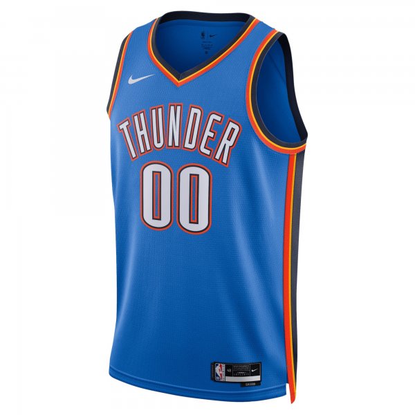 Unisex Oklahoma City Thunder Nike Blue Swingman Custom Jersey - Icon Edition