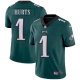 Men's Philadelphia Eagles #1 Jalen Hurts Green Vapor Untouchable Limited Stitched Jersey