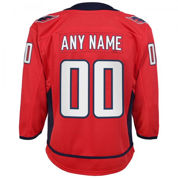 Youth Washington Capitals Red Home Custom Premier Jersey