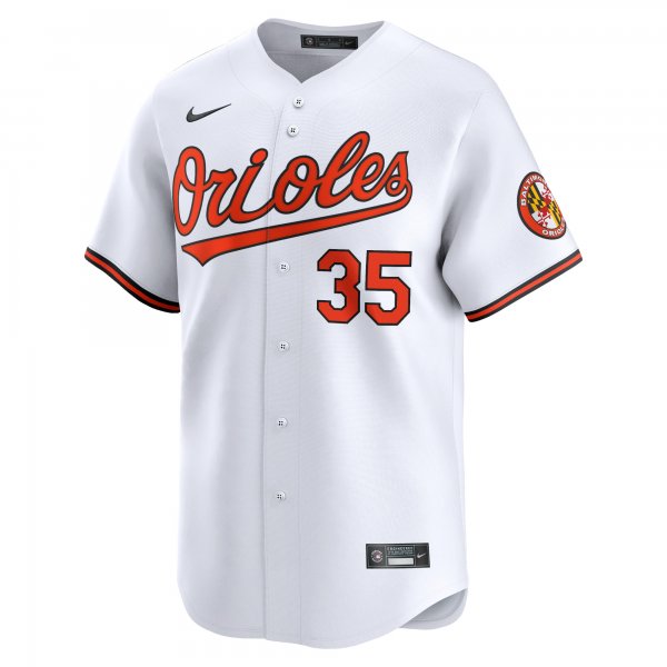 Men's Baltimore Orioles Adley Rutschman Nike White Home Limited Player Jersey