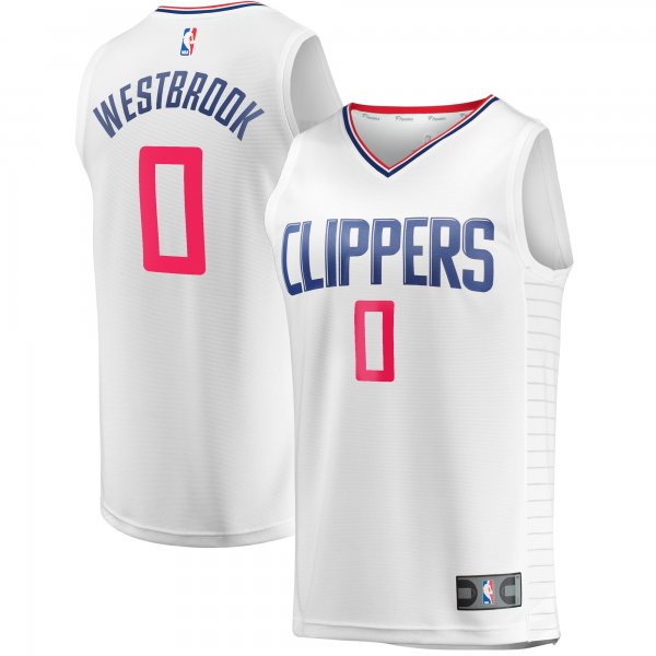 Youth LA Clippers Russell Westbrook Fanatics White Fast Break Player Jersey - Association Edition