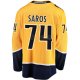 Men's Nashville Predators Juuse Saros Fanatics Gold Breakaway Player Jersey