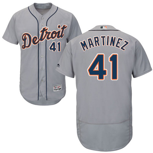 Detroit Tigers #41 Victor Martinez Grey Flexbase Collection Stitched MLB Jersey