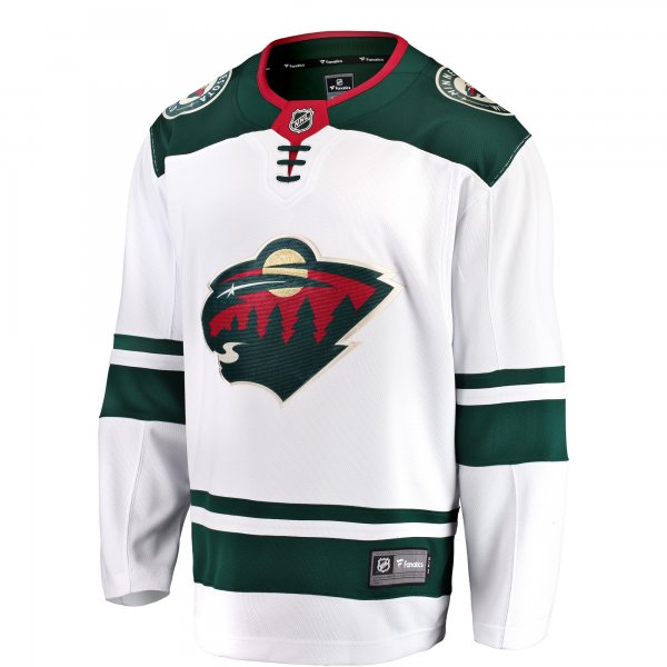 Youth Minnesota Wild Fanatics White Away Breakaway Jersey