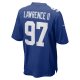 Men's New York Giants Dexter Lawrence II Nike Royal Team Game Player Jersey