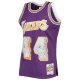 Men's Los Angeles Lakers Jerry West Mitchell & Ness Purple 1971/72 Hardwood Classics NBA 75th Anniversary Diamond Swingman Jersey