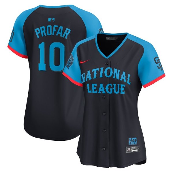 Women's National League #10 Jurickson Profar Nike Navy 2024 MLB All-Star Game Cool Base Jersey