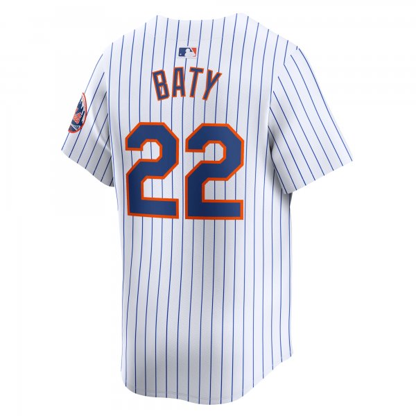 Men's New York Mets Brett Baty Nike White Home Limited Player Jersey