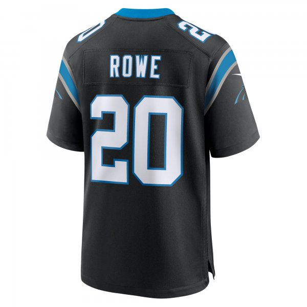 Men's Carolina Panthers Eric Rowe Nike Black Team Game Jersey