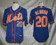 Men's New York Mets #20 Pete Alonso Blue Stitched MLB Flex Base Nike Jersey