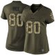 Nike San Francisco 49ers #80 Jerry Rice Green Women's Stitched NFL Limited Salute to Service Jersey