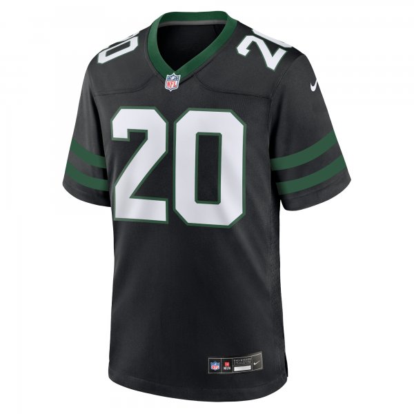 Men's New York Jets Breece Hall Nike Legacy Black Alternate Game Jersey