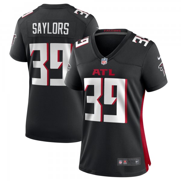 Women's Atlanta Falcons Jacob Saylors Nike  Black  Game Jersey