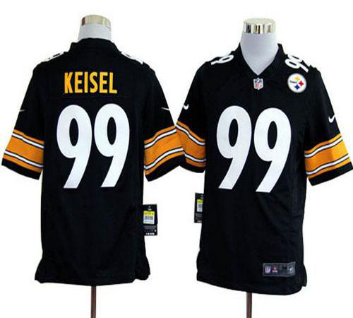 Nike Pittsburgh Steelers #99 Brett Keisel Black Team Color Men's Stitched NFL Game Jersey