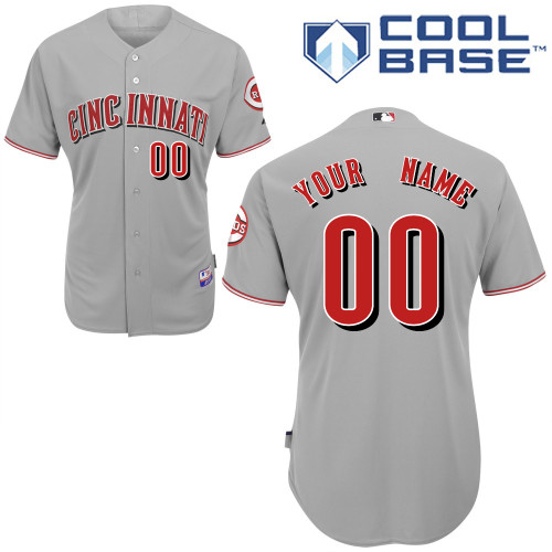 Cincinnati Reds Personalized Grey MLB Jersey (S-3XL)