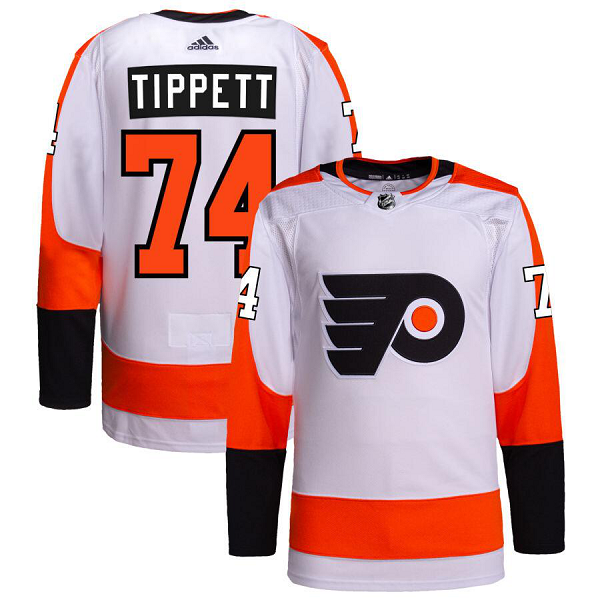 Men's Philadelphia Flyers #74 Owen Tippett Home Breakaway Player White Jersey