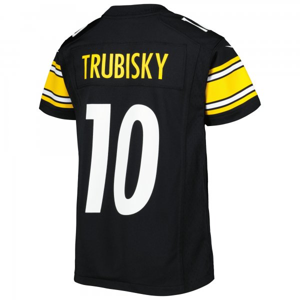 Youth Pittsburgh Steelers Mitchell Trubisky Nike Black Game Jersey