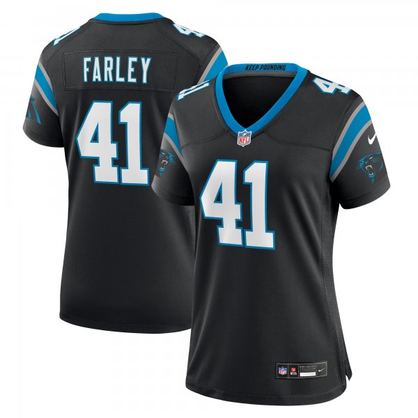 Women's Carolina Panthers Matthias Farley Nike  Black  Game Jersey