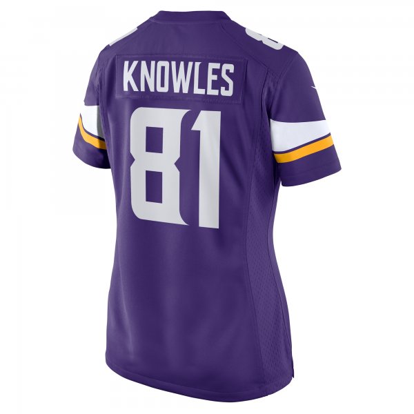 Women's Minnesota Vikings Malik Knowles Nike  Purple Team Game Jersey