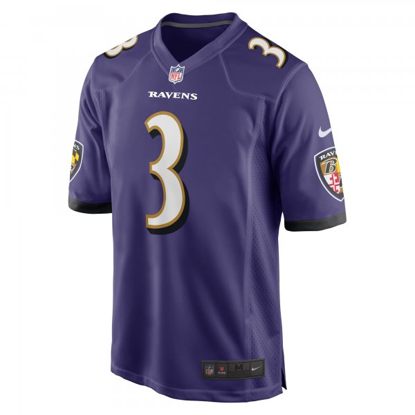 Men's Baltimore Ravens Odell Beckham Jr. Nike Purple Game Jersey