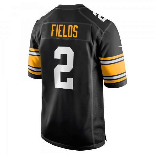 Men's Pittsburgh Steelers Justin Fields Nike Black  Alternate Game Jersey