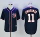 Washington Nationals #11 Ryan Zimmerman Navy Blue New Cool Base Stitched MLB Jersey