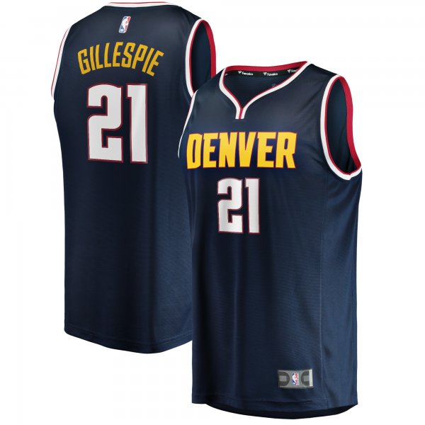 Men's Denver Nuggets Collin Gillespie Fanatics Navy Fast Break Player Jersey - Icon Edition