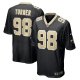 Men's New Orleans Saints Payton Turner Nike Black Game Jersey