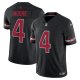 Men's #4 Rondale Moore Arizona Cardinals Nike Vapor F.U.S.E. Limited Black Jersey