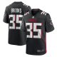 Men's Atlanta Falcons Natrone Brooks Nike  Black Team Game Jersey