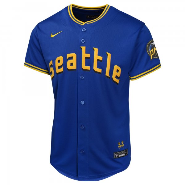 Youth Seattle Mariners  Nike Blue City Connect Limited Jersey