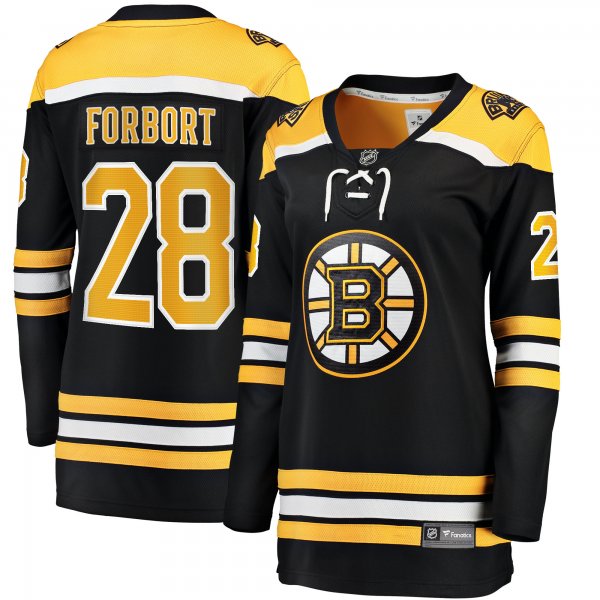 Women's Boston Bruins Derek Forbort Fanatics Black Home Breakaway Player Jersey