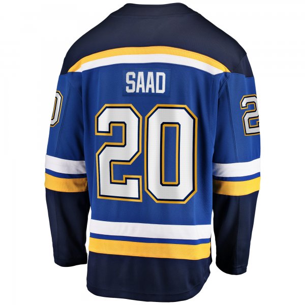 Men's St. Louis Blues Brandon Saad Fanatics Blue Home Breakaway Player Jersey