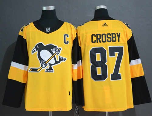 Adidas Pittsburgh Penguins #87 Sidney Crosby Gold Alternate Stitched NHL Jersey