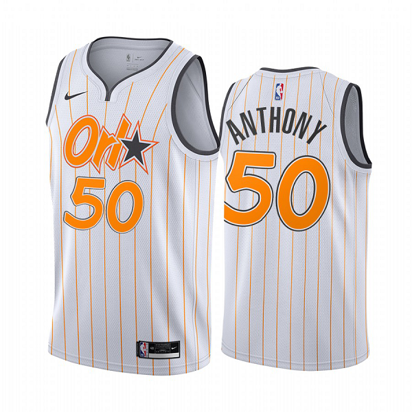 Nike Magic #50 Cole Anthony White NBA Swingman 2020-21 City Edition Jersey