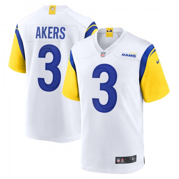 Men's Los Angeles Rams Cam Akers Nike White Game Jersey