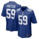 Men's New York Giants Casey Kreiter Nike Royal Team Game Jersey