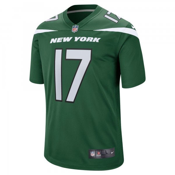 Men's New York Jets Garrett Wilson Nike Green Player Game Jersey