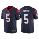 Men's Nike Houston Texans #5 Tyrod Taylor Navy NFL Vapor Limited Jersey