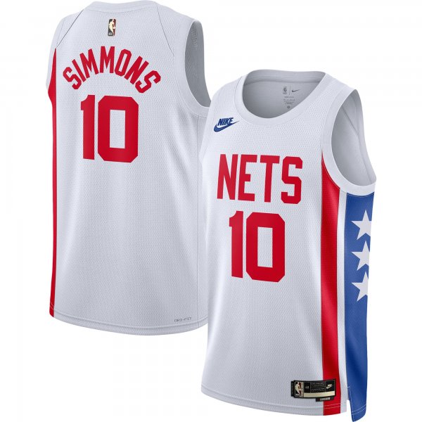 Men's Brooklyn Nets Ben Simmons Nike White Swingman Jersey - Classic Edition