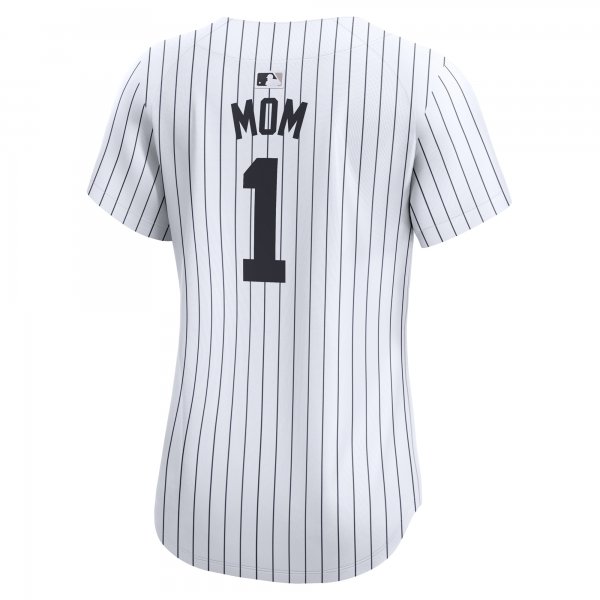 Women's New York Yankees Nike White #1 Mom Home Limited Jersey