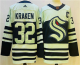 Men's Seattle Kraken #32 Kraken White 2022 Reverse Retro NHL Jersey