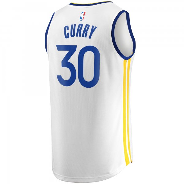 Men's Golden State Warriors Stephen Curry Fanatics White 2022/23 Fast Break Replica Player Jersey - Association Edition