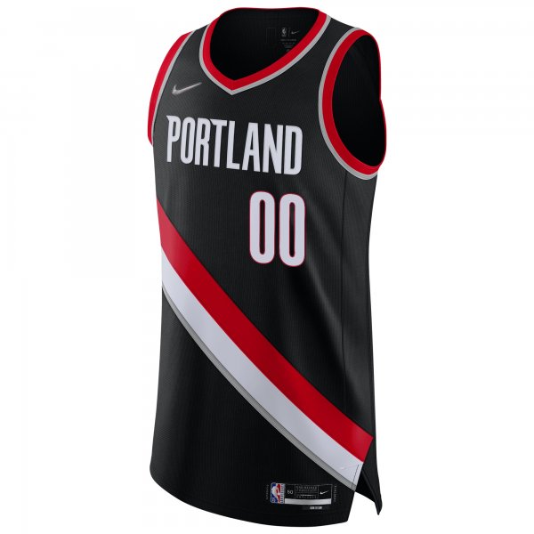 Men's Portland Trail Blazers Nike Black 2021/22 Diamond Custom Jersey - Icon Edition