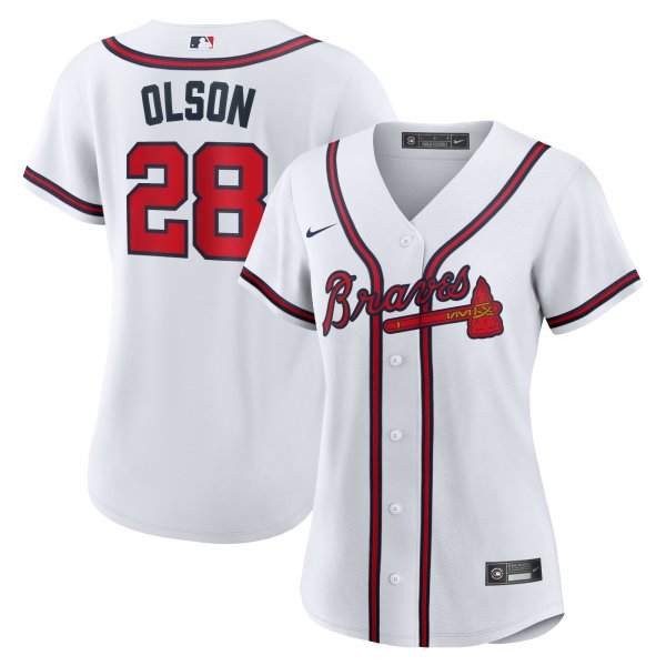 Women's Atlanta Braves Matt Olson Nike White Home Replica Player Jersey